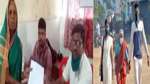 above 70 years old women apply for a election in gadhinglaj kolhapur