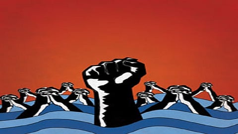 In Ichalkaranji Warns Of Struggle If Wage Hike Is Not Implemented Kolhapur Marathi News