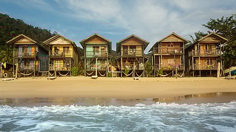 beach shacks