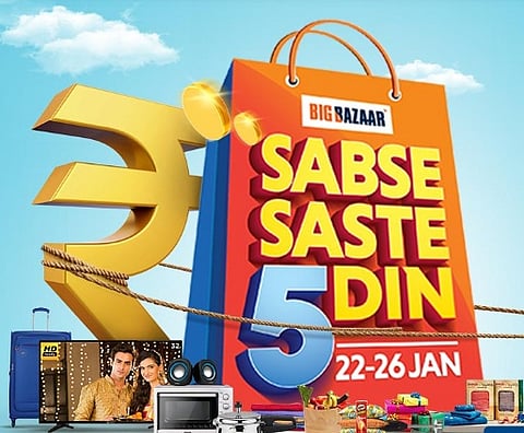 sabse saste 5 din offer in Big Bazaar