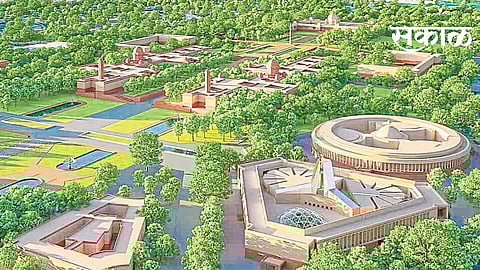 ‘सेंट्रल व्हिस्टा’चे बांधकाम सुरू; संसदेची नवीन इमारत २०२२ पर्यंत पूर्ण होणार