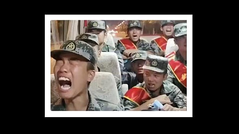 india china tension pla recruits started crying en route to ladakh border video viral