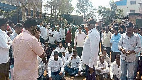 Movement By Villagers In Here Area Kolhapur Marathi News