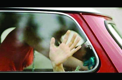 Police and women in a car