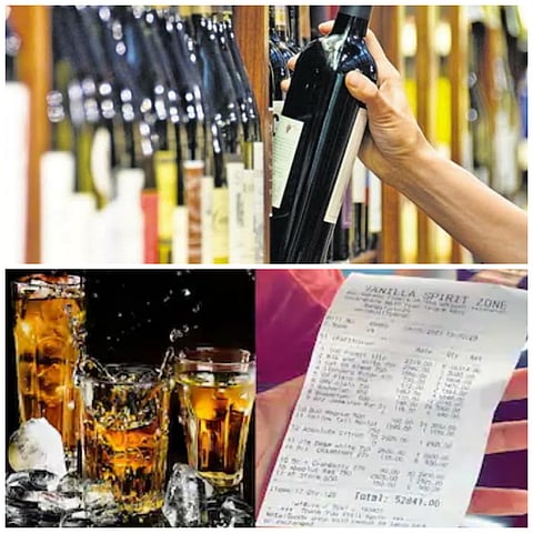 liquor bill of fifty two thousand rs viral on social media viral news of bangalore wine shop