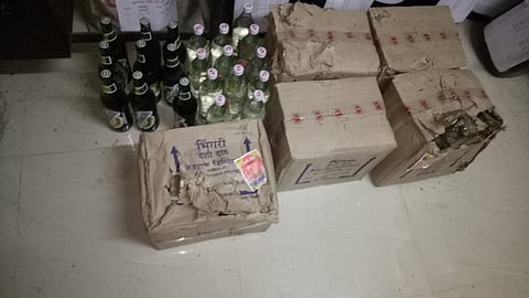 Alcohol was found in the school on the first day