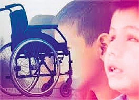 Crippled deprived of education for nine months