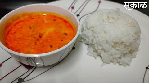 special dish from kolhapur radhanagari dudh amti or dudh sar