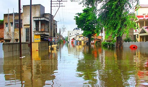 flood effect on five thousand families in ichalkaranji