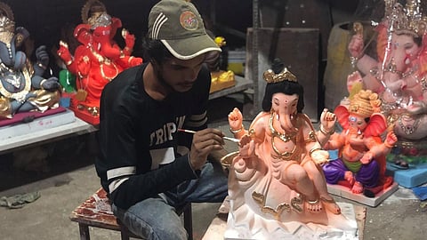 ganesha statue making