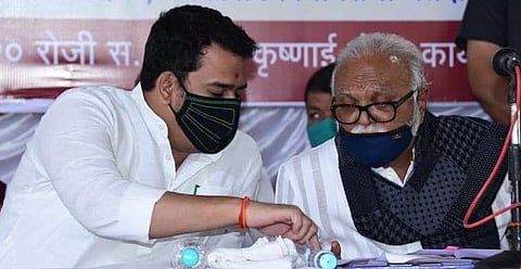 Ashutosh Kale got the right to the fourth water cycle ahmednagar news