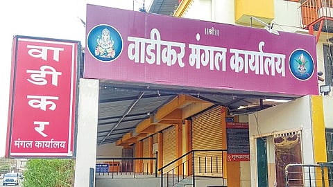 Due to Corona Wedding hall's are closed in the sangali city