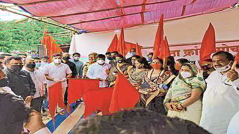 In Kadegaon, the Maratha community stood