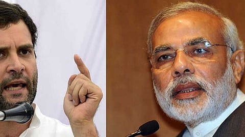 Rahul Gandhi and Narendra Modi
