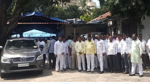 चंद्रकांत पाटलांची गाडी अडवण्याचा प्रयत्न; कार्यकर्ते आक्रमक