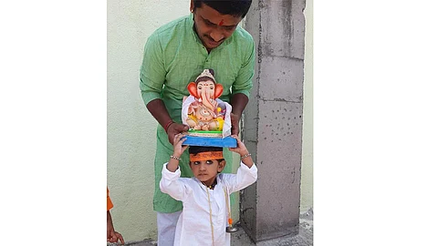 Anant Chaturdashi 2020 : पिंपरी-चिंचवड शहरात मिरवणुकीशिवाय बाप्पाला निरोप