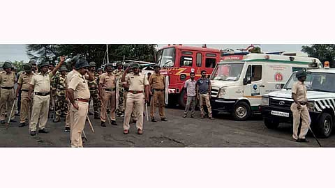 MarathaKrantiMorcha Police Team is ready for nine august agitation
