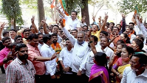 nitesh rane win 90 percent seat in grampanyat election in sindhudurg