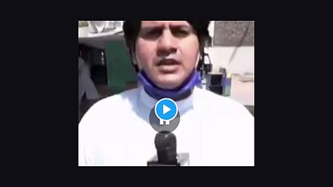 pakistani reporter shocked when someone said im corona positive video viral