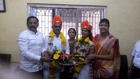 Shinde unopposed for the post vice sarpanch in Mohopadha's