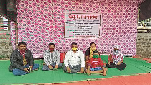 The foundation work of the house in Soradi has Grants blocked