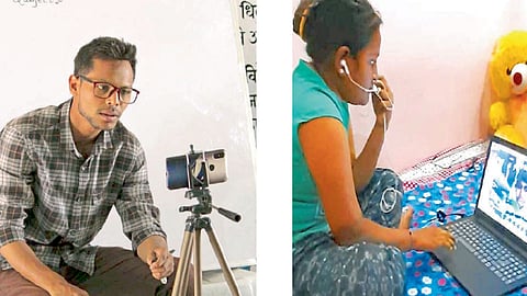 जिल्हा परिषदेच्या शाळेत ‘स्टडी फ्रॉम होम’