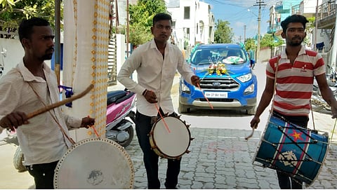 band artist are happy because of getting order in diwali