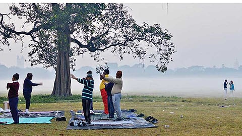 why cold temperature is decreasing in winter after sun transition