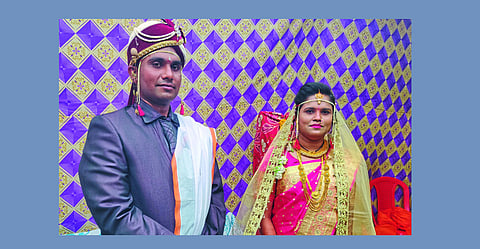 wedding ceremony took place at home in Yavatmal