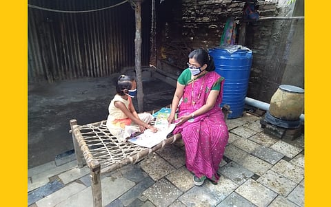 Education struggle for Zilla Parishad school students, school came to children's homes, initiative of two-teacher school at Pachmori in Akola taluka