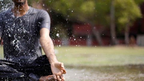 yoga in monsoon
