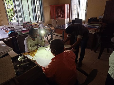 Darkness in the office of Nagar Zilla Parishad