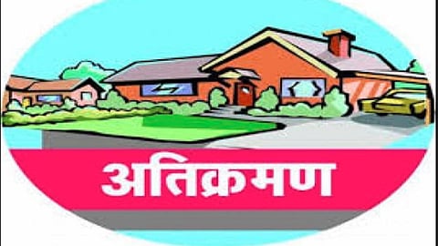 Demand for removal of encroachment on Ambedkar Road