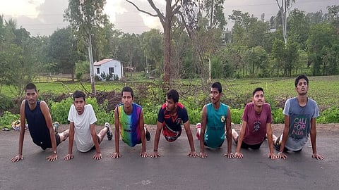 police recruitment practice on the road