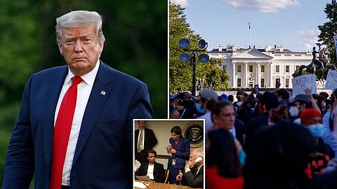 Donald Trump Was Briefly Taken To Underground Bunker During White House Protests