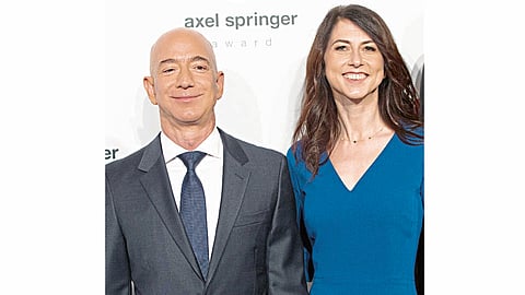 Jeff and Mackenzie Bezos