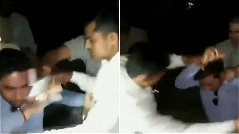 uttar pradesh grp police journalist beaten train detailed coverage