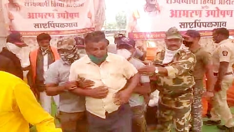 Maratha Reservation Agitation In Sashtapimpalgaon Jalna