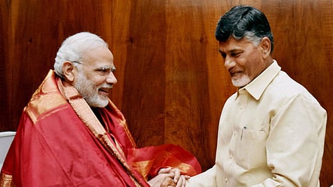 File photo of Narendra Modi and Chandrababu Naidu