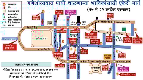 गणेशोत्सवात पायी चालणाऱ्या भाविकांसाठी एकेरी मार्ग