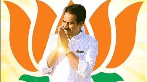 जनसंकल्प'पूर्वीच हर्षवर्धन पाटलांच्या हातात कमळ !