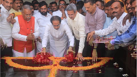 Uddhav Thackreay visits at Gopinath Gadh parali Beed