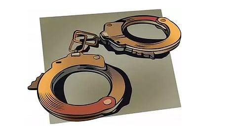 pretending to be a policeman and kidnap the young man