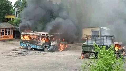 Vehicles Set On Fire In Bengal After Alleged Gang-Rape Murder Of Student