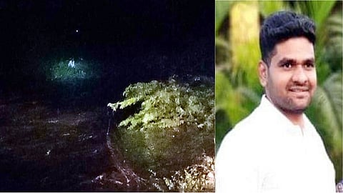 a man stuck in a tree for 6 hours after being swept away by the flood in nirvangi