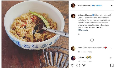 ...आणि ट्विंकलला तब्बल 46 वर्षात पहिल्यांदा मिळालं आईच्या हातचं जेवण