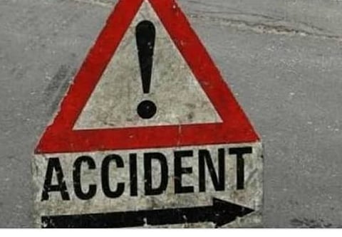 Three two-wheelers collided head-on on the Kinwat Mahur Highway on Tuesday