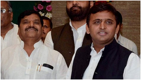 akhilesh and shivpal yadav
