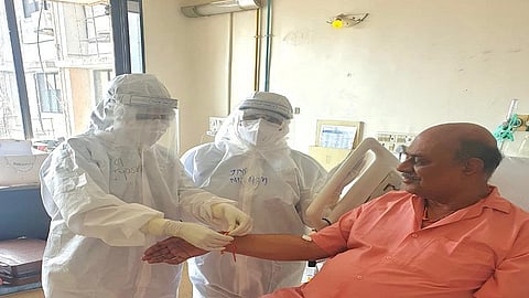 नांदेड - आमदारांनी रुग्णालयात रक्षाबंधन साजरे केले