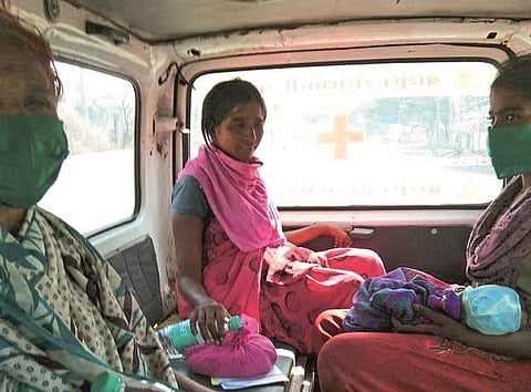 Baby & mother reaches home safely ...